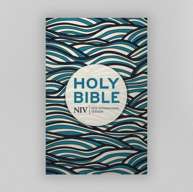 New International Version (NIV) Holy Bible - Wave Print 